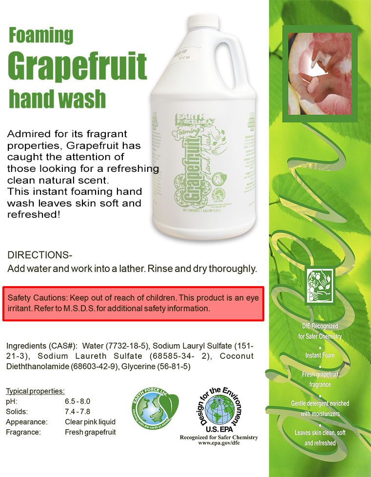 Foaming Grapefruit Hand Soap